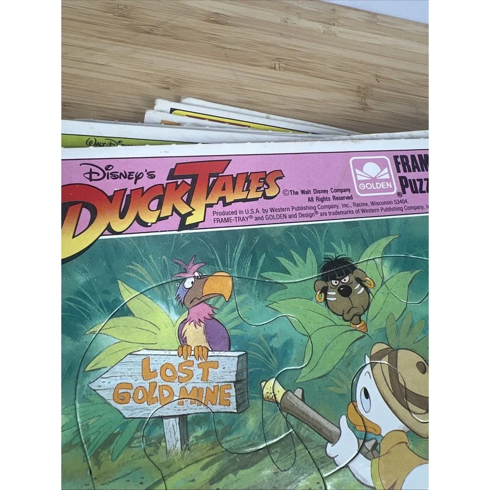 Disney Frame‎ Tray Puzzle Lot Mickey DuckTales Little Mermaid Beauty Beast